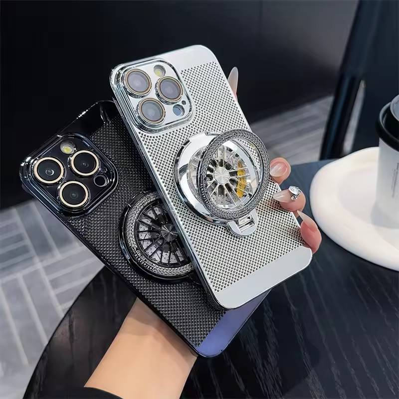 Brilliant Spin Rotating Wheel Stand Case - iPhone