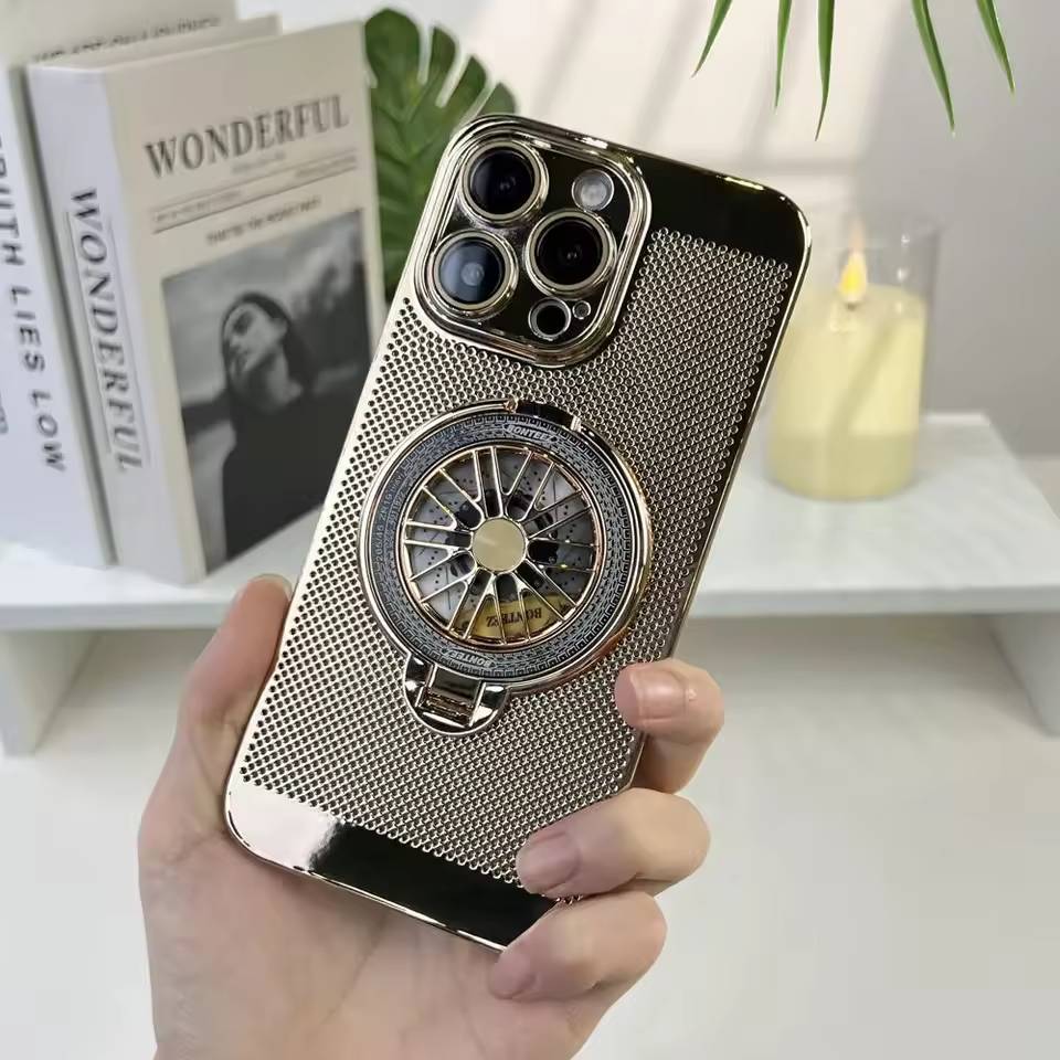 Brilliant Spin Rotating Wheel Stand Case - iPhone