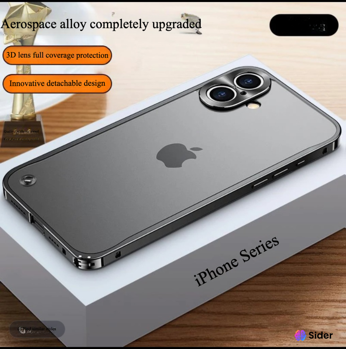 METAL GLASS CASE FOR IPHONE