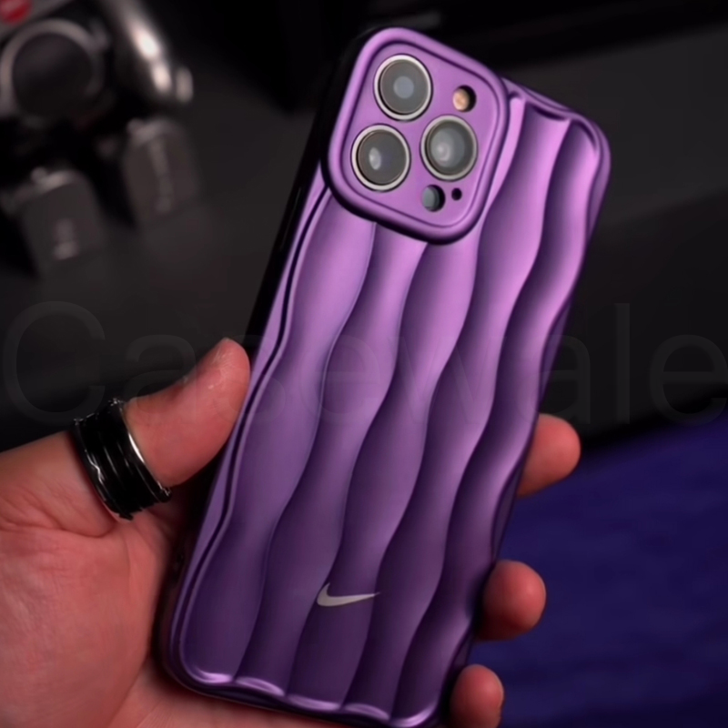 Vazico iPhone 11, 12, 13, 14, 15 Series Luxury Nike Edition Wave Pattern Case