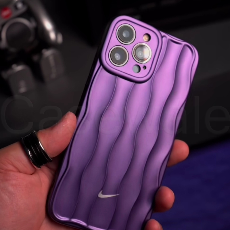 Vazico iPhone 11, 12, 13, 14, 15 Series Luxury Nike Edition Wave Pattern Case