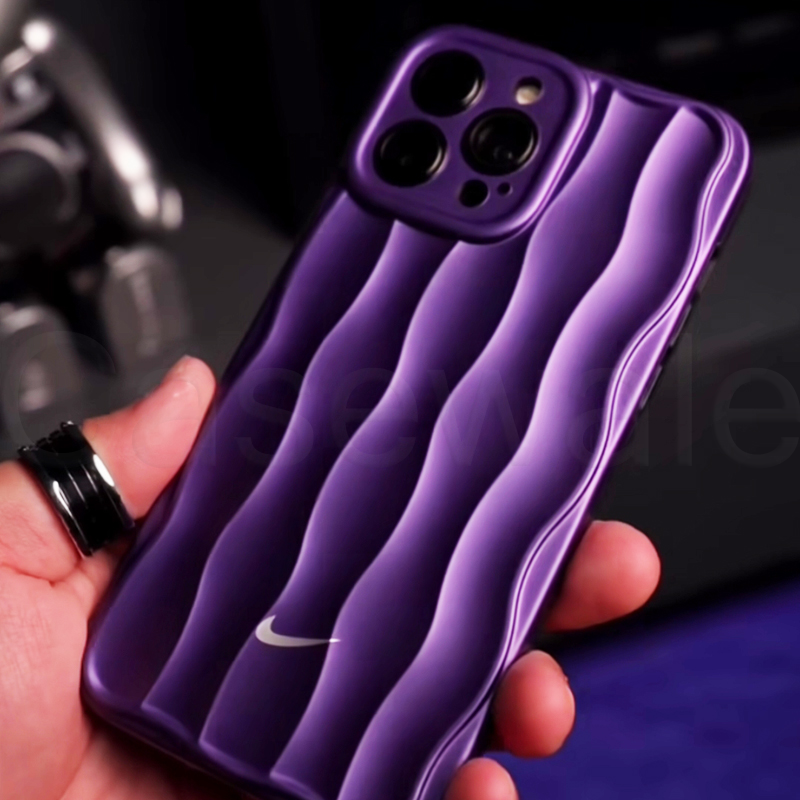 Vazico iPhone 11, 12, 13, 14, 15 Series Luxury Nike Edition Wave Pattern Case